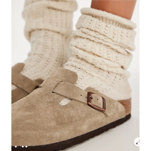 Birkenstock Boston Soft Footbed Clogs Mules Suede Leather Women's 40 NWT no box - Picture 1 of 10